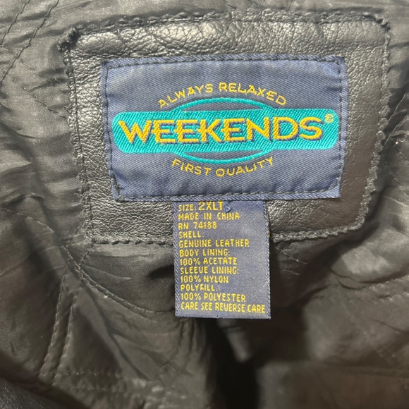 Vintage leather jacket - Picture 2 of 3